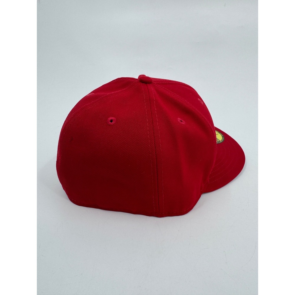 New Era 59FIFTY War Fitted Hat Red White Size 7 3/4 Cap 61.5cm - Picture 6 of 9